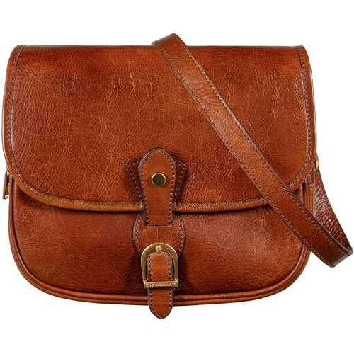 LEATHER SHOULDER BAG FOR WOMEN BROWN COGNAC BAG FOR HOME Brand no brand