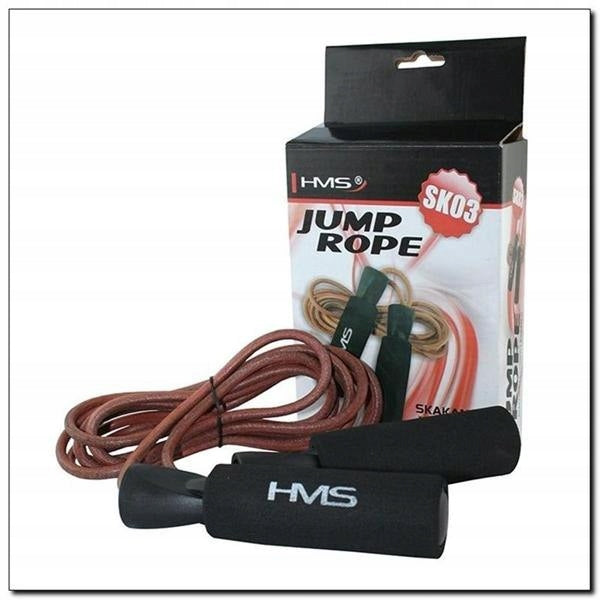 LEATHER SKIPPING ROPE CROSSFIT SK03 HMS Color black