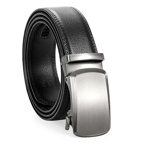 LEATHER STRAP MEN'S AUTOMATIC BUCKLE ADJUSTABLE FOR MAN