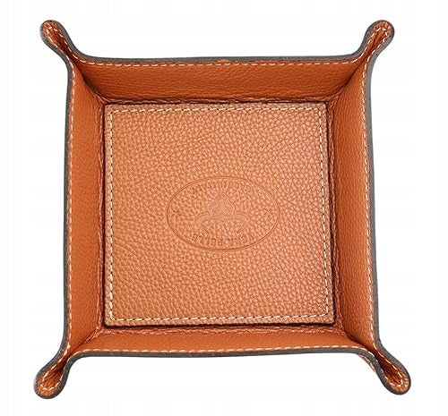 LEATHER TRAY FOR STORING KEYS COW LEATHER HANDMADE PREZE