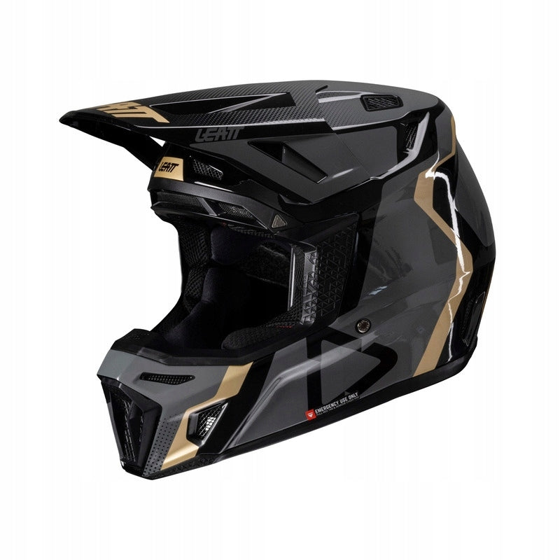 LEATT KIT MOTO 8.5 V25 helmet with goggles r. XL BLACK