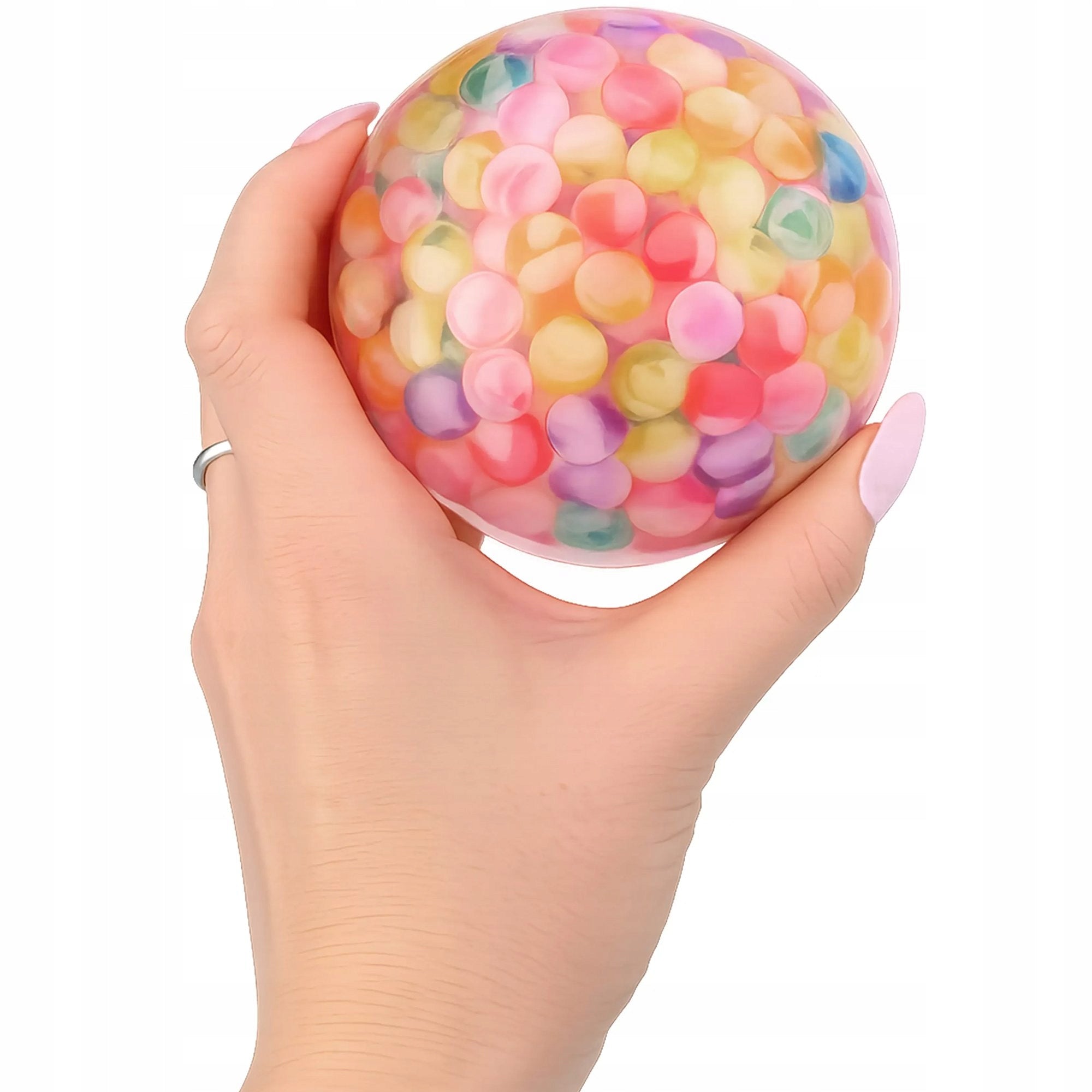 LED BALL WITH BALLS GLOWING BALL FOR CHILDREN'S PLAY 9,5CM Kind rubber