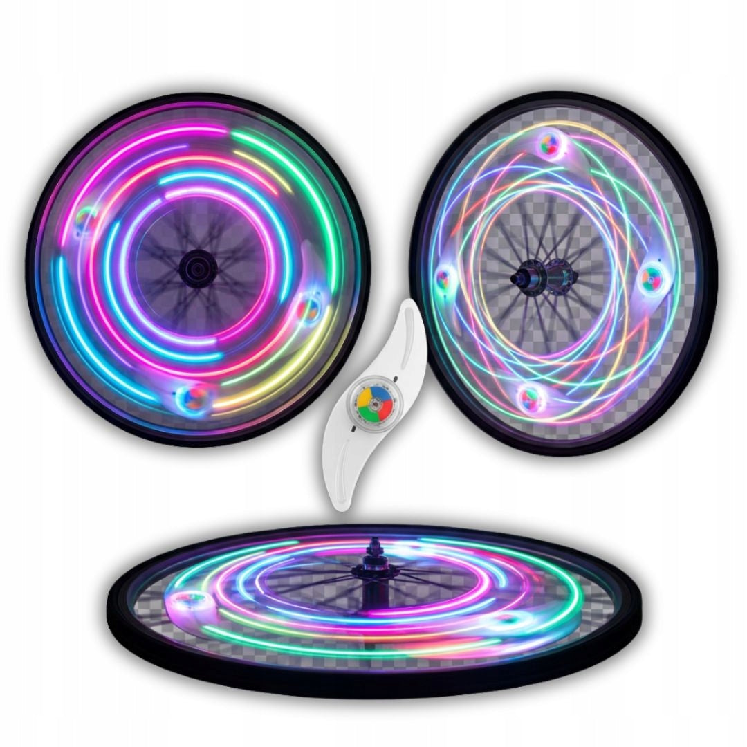 LED BICYCLE LIGHT BICYCLE WHEEL COVER GLOWING AT NIGHT FOR BIKE 4x Manufacturer code NAKŁADKA LED NA SZPRYCHY KOŁA NA ROWER