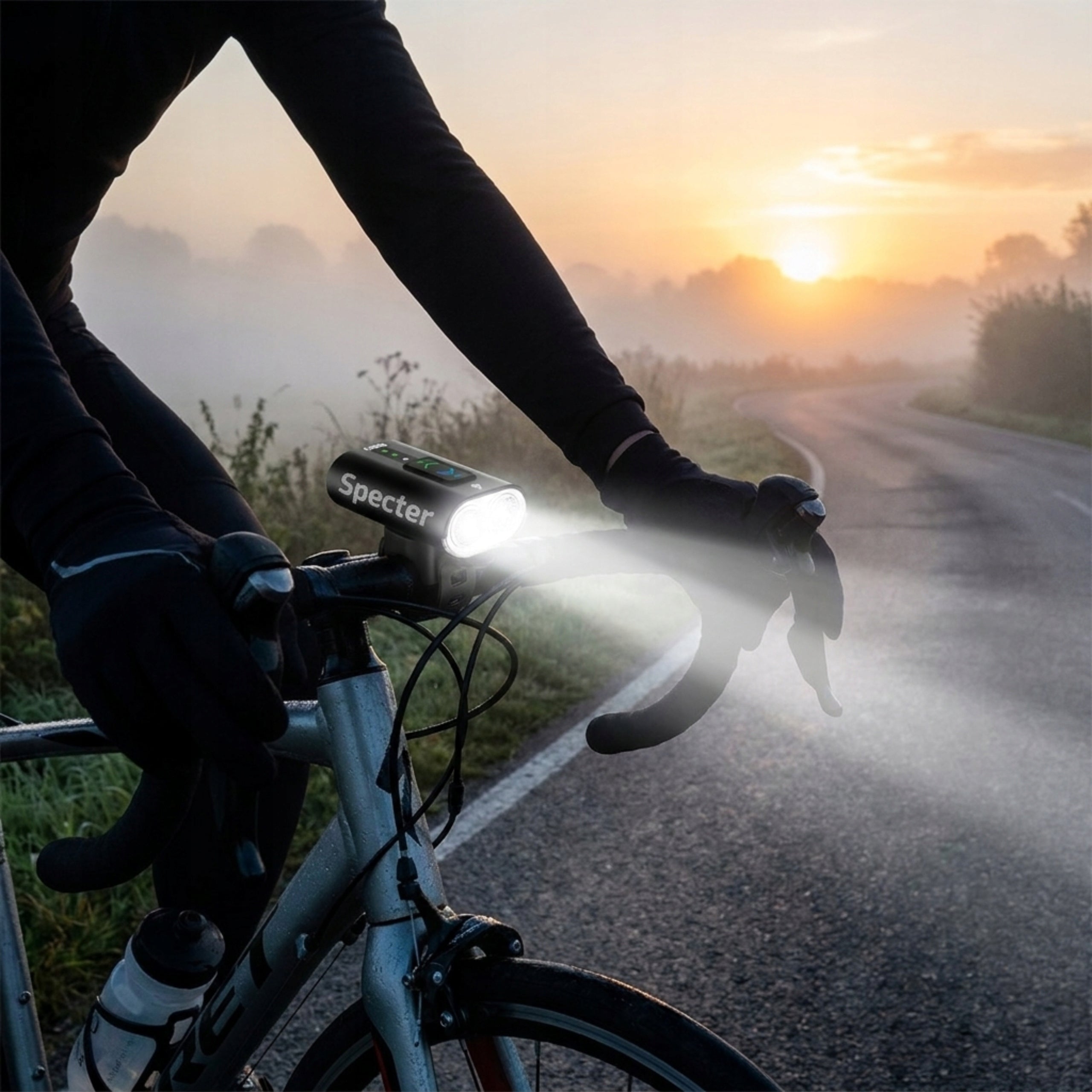 LED BICYCLE LIGHT SPECTER CROSS550 550LM USB C 13 MODES UP TO 12H IP65 Packaging status original