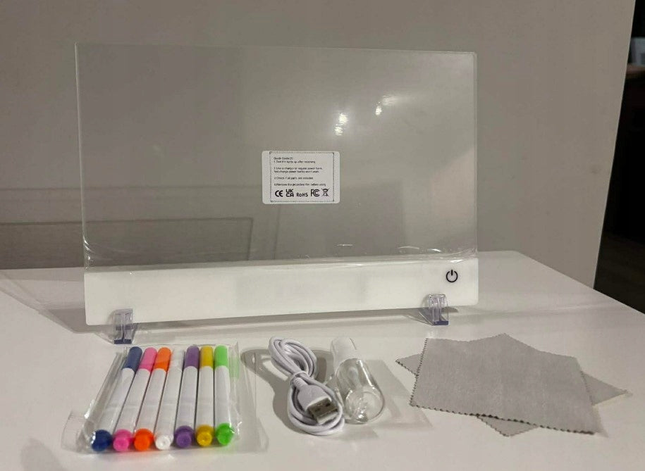 LED BOARD - BACKLIT (BATTERY VERSION) - PERFECT FOR TRAVEL Packaging status original