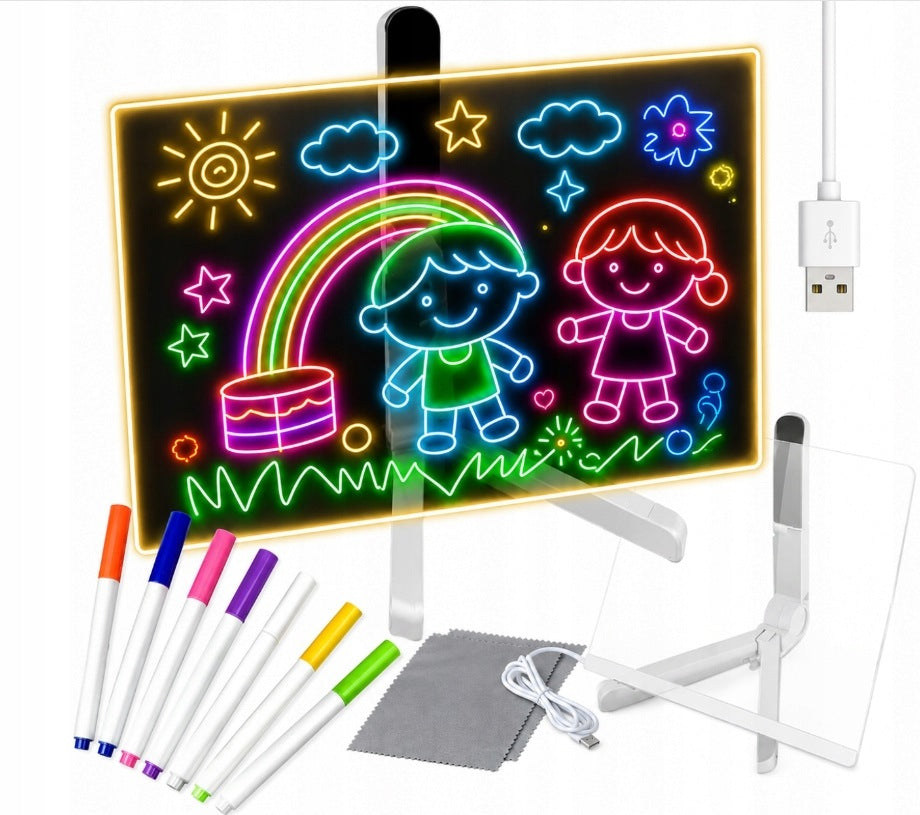 LED BOARD MAGIC ILLUMINATED FOR DRAWING GLOWING FOR CHILDREN TOY