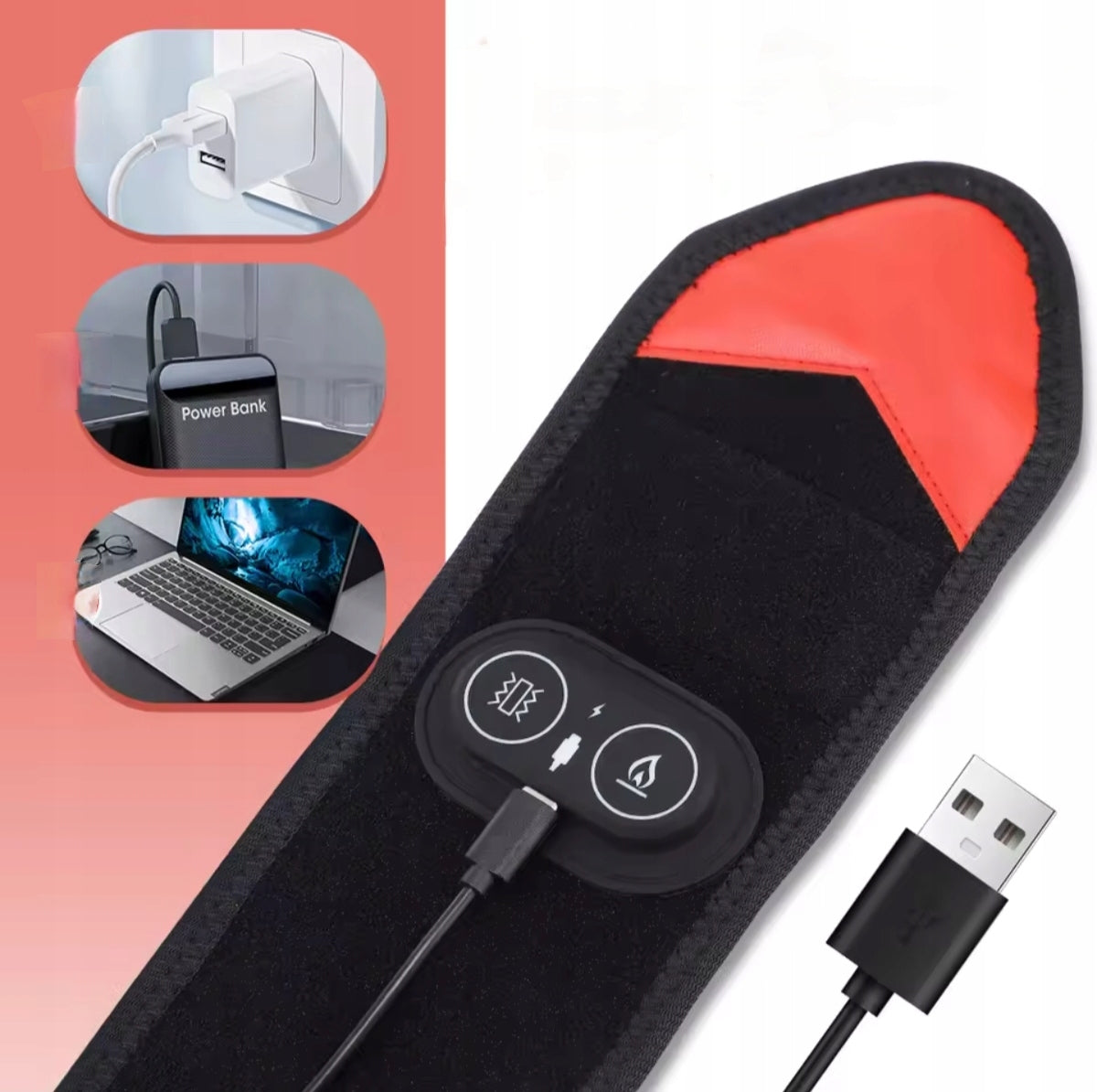 LED Belt Red Light Therapy 660nm 850nm Heating And Vibration Na. Medical device no