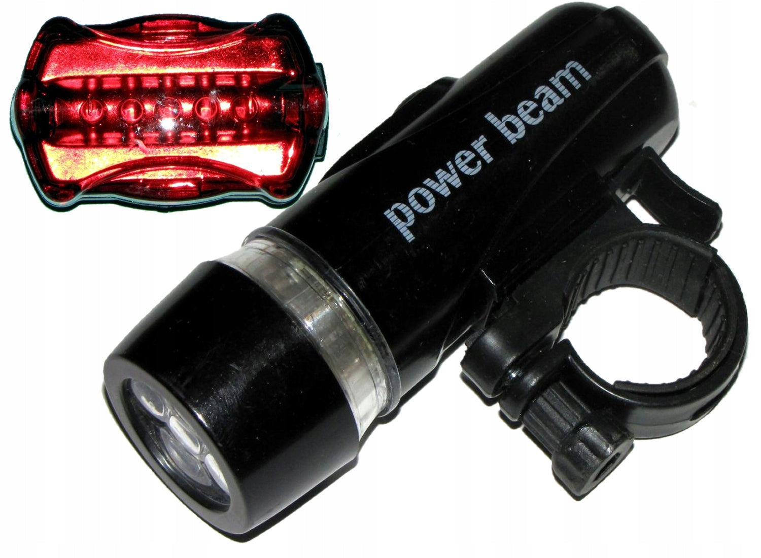 LED Bike Flashlight Set Front + Rear Lamps Kind set