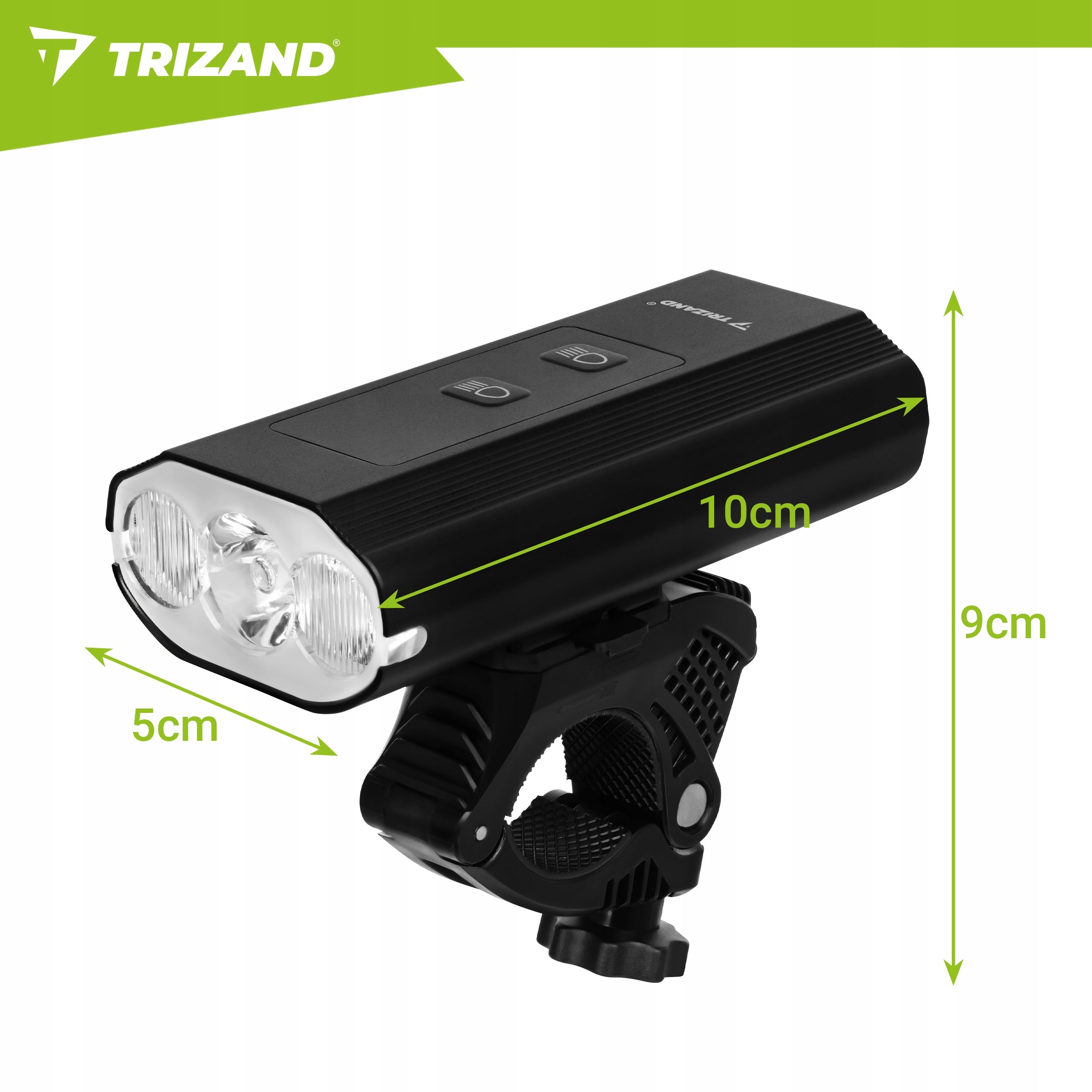 LED Bike Light 1300lm Rear Front Powerful Flashlight 5200mAh USB Kit Kind set