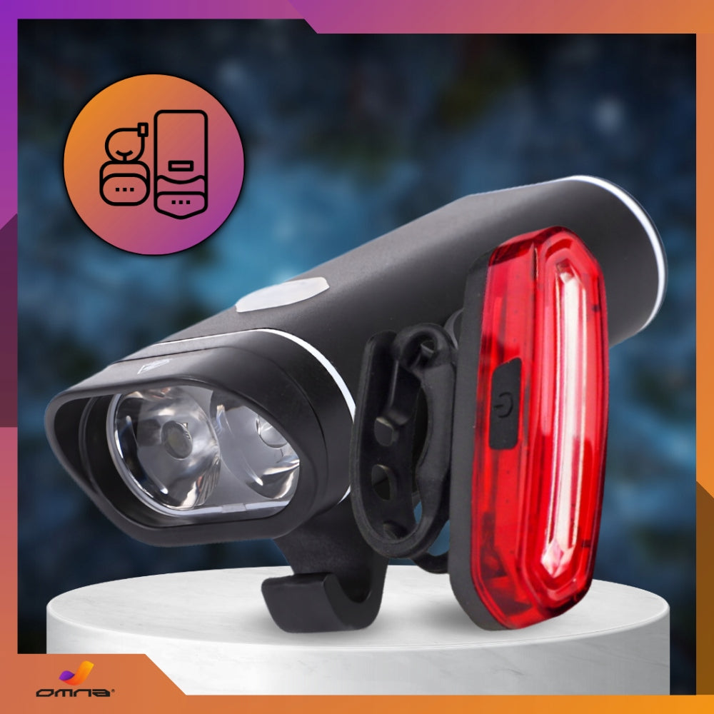 LED Bike Light Front Rear Front Bike Light Set Flashlight Packaging status original