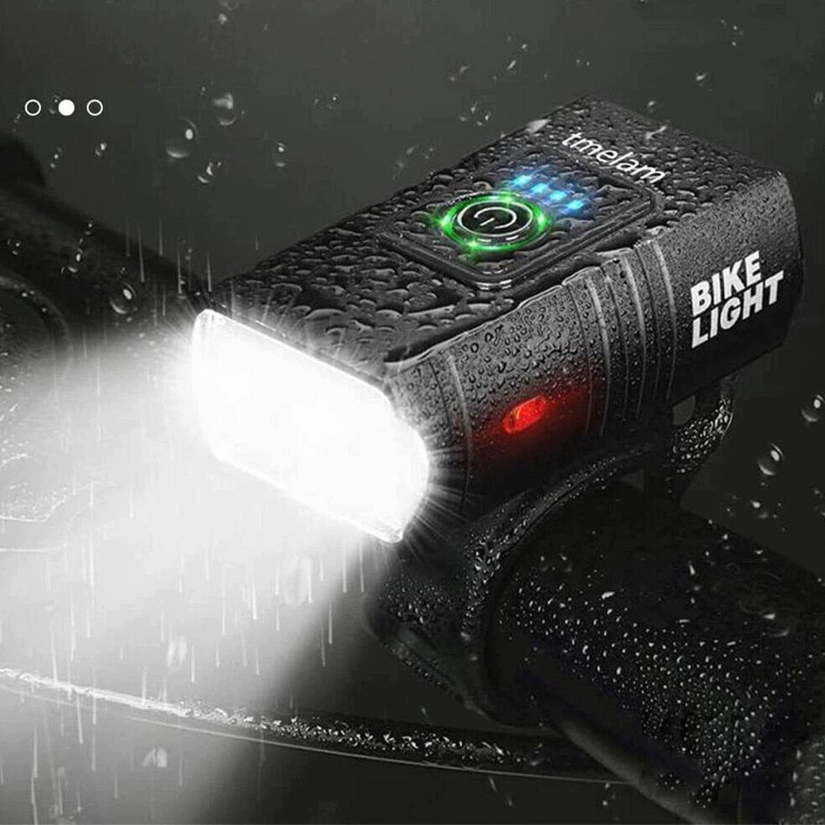 LED Bike Light Front Rear Rechargeable Lamp Set for USB-C Bike Brand no brand
