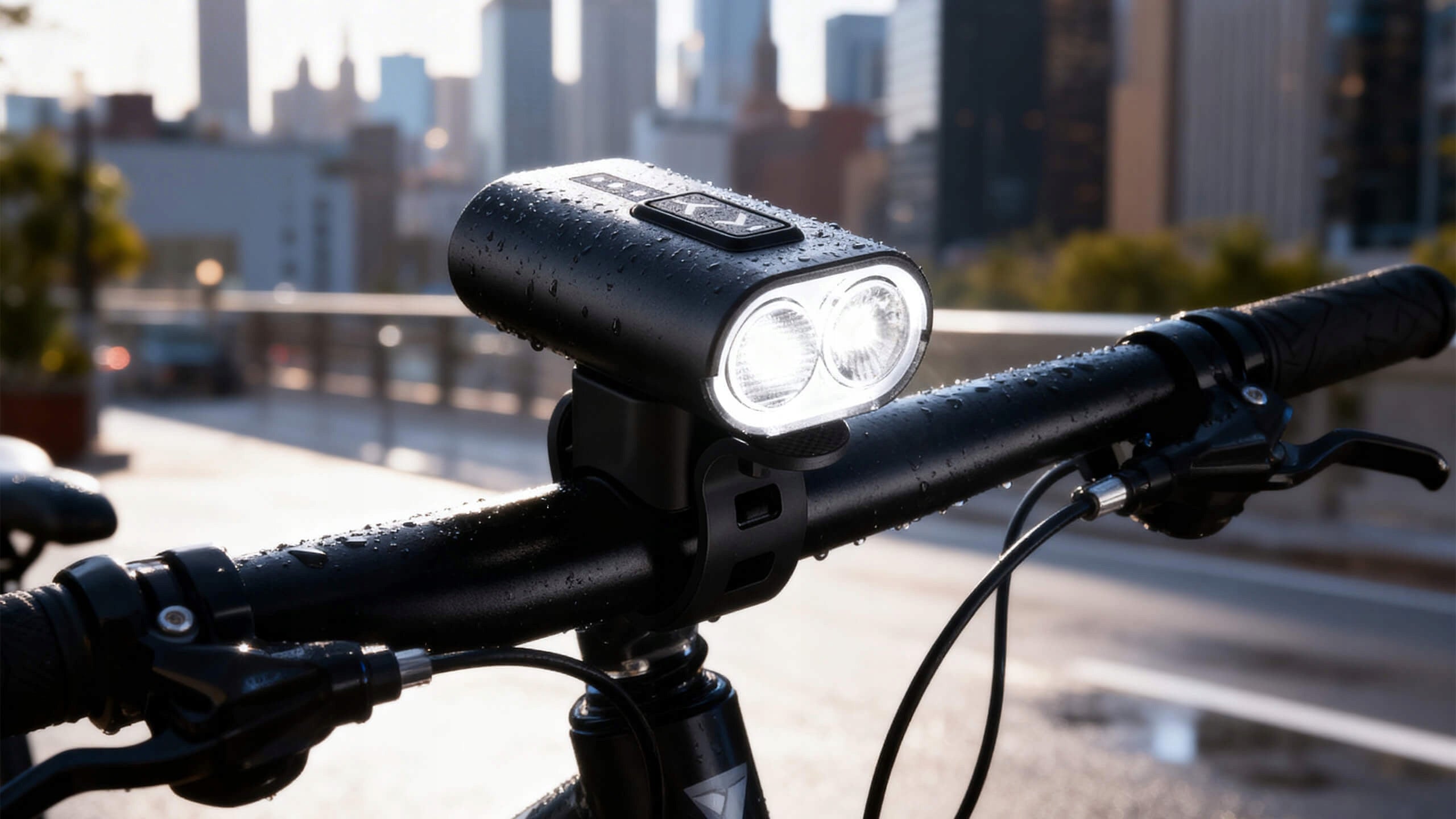 LED Bike Light Front Rear USB Rechargeable Flashlight Brand Stazer