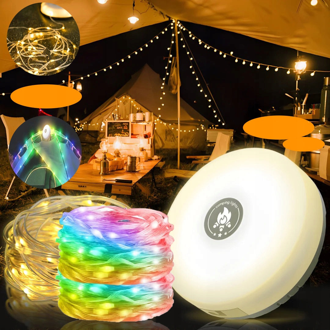 LED Camping Light Chain 10m RGB Waterproof Portable Manufacturer code cdghfgj56