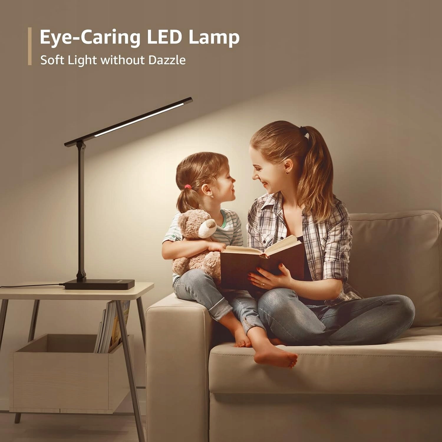LED DESK LAMP 3 COLORS 5 BRIGHTNESS LEVELS DIMMING EYE PROTECTION Packaging status original