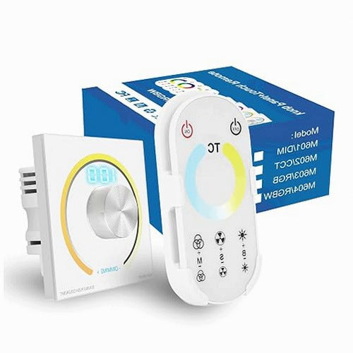 LED DIMMER 12V 24V FLUSH MOUNT ROTARY DIGITAL DISPLAY STEEL