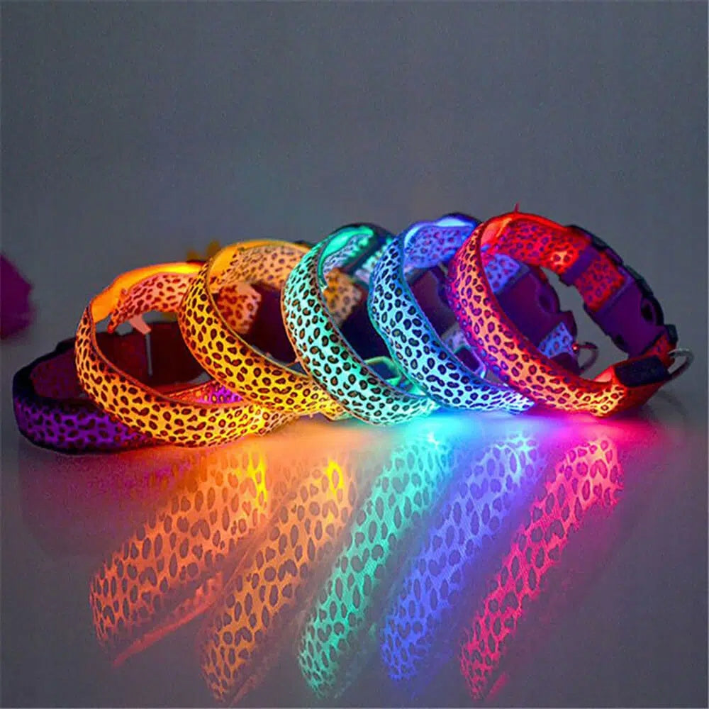 LED Dog Collar CHEETAH Red L Battery Operated Manufacturer code COLGEPRD-L