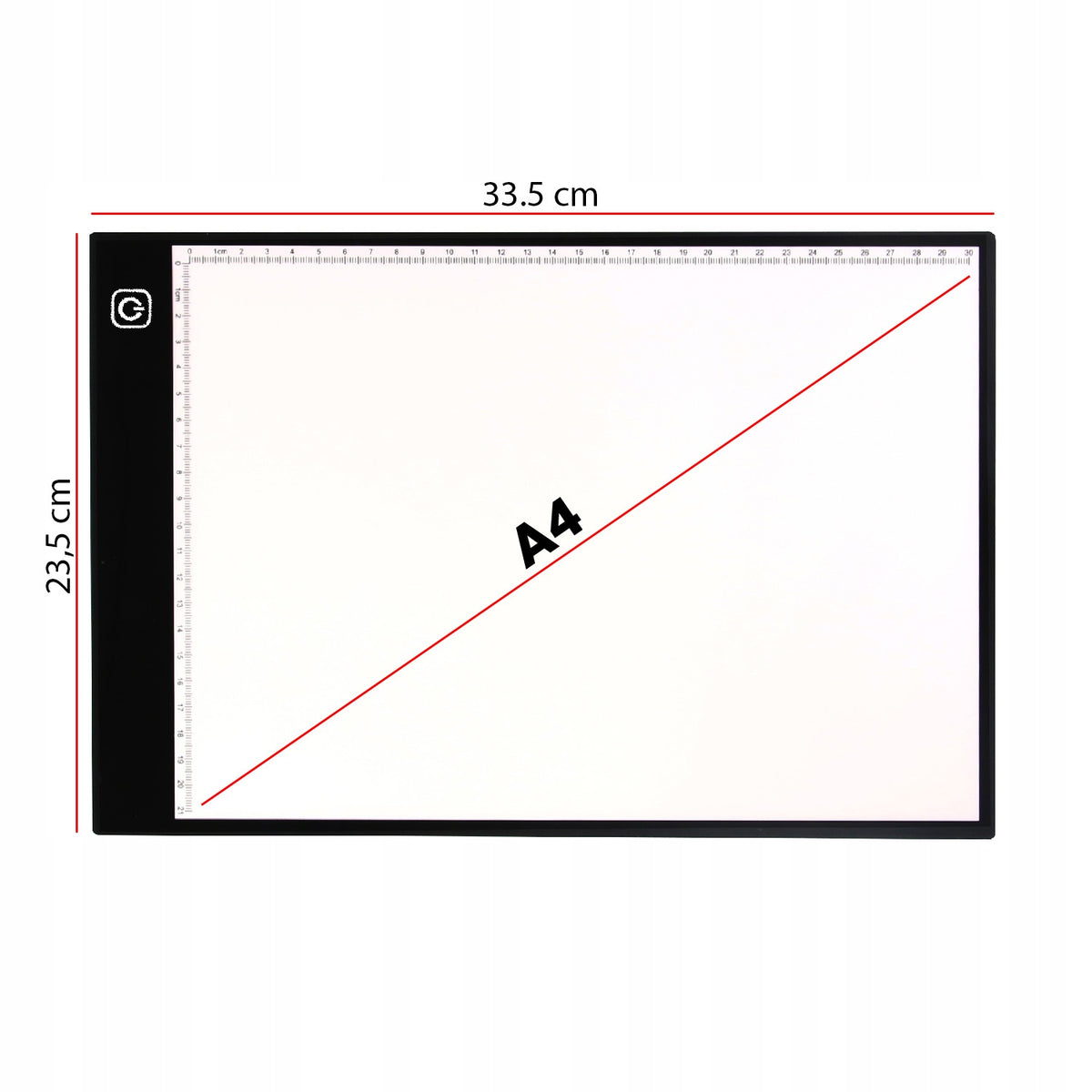 LED Drawing Board MEASURE Portable FOR DRAWING PAINTING DECAL A4 Packaging status original