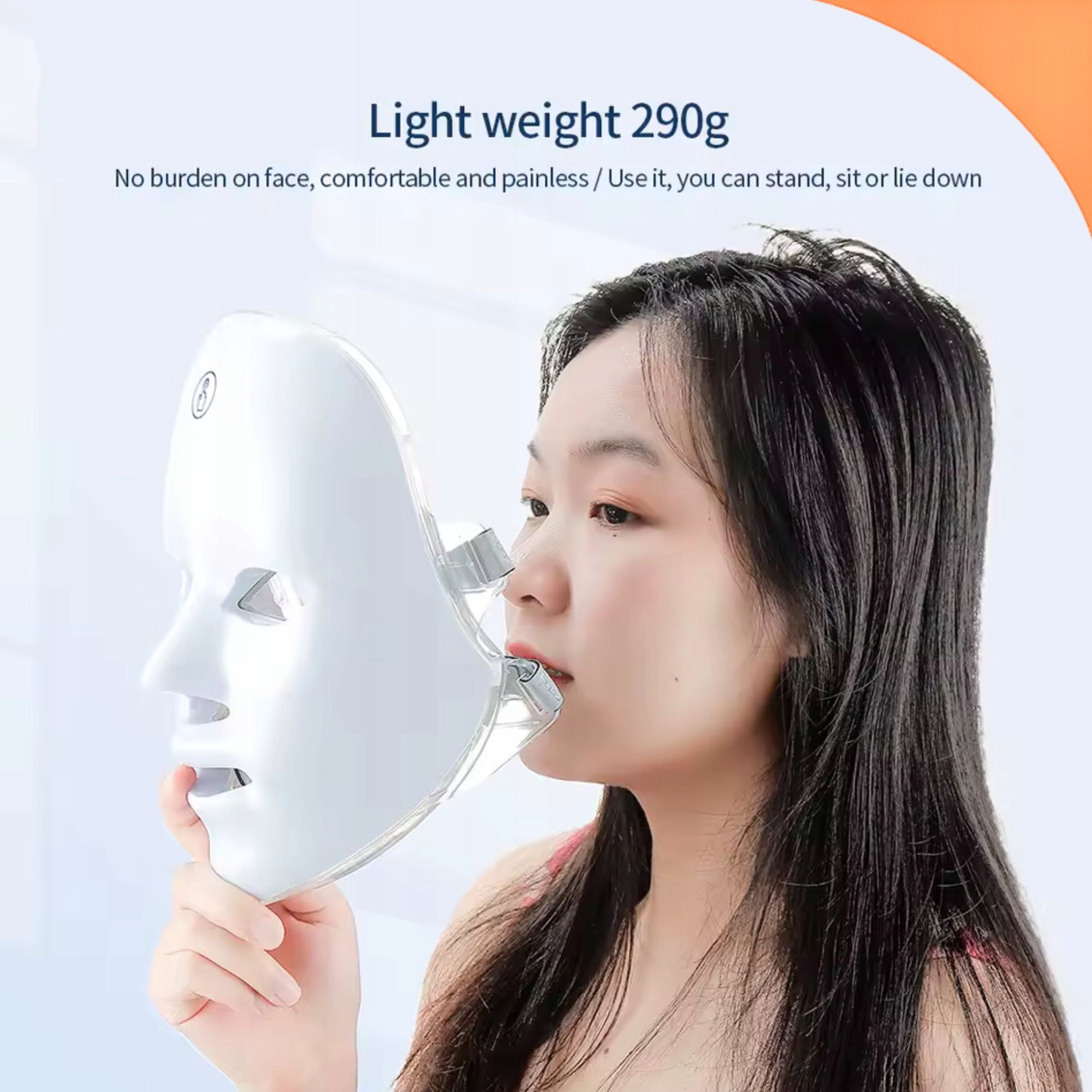 LED FACE MASK 7 COLORS LIGHT THERAPY ANTI AGING USB FOR GIFT Brand no brand