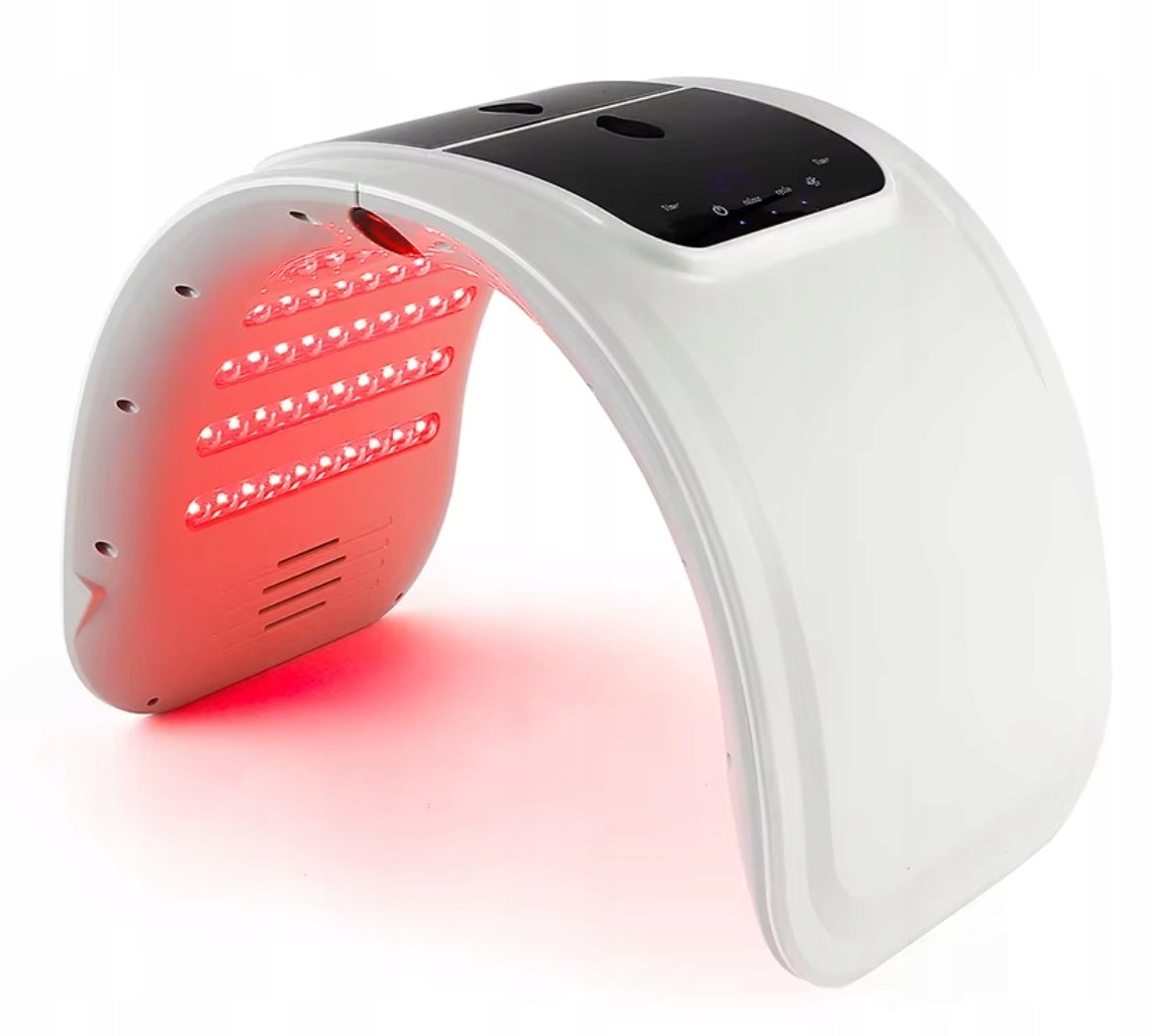 LED FACE MASK 7 COLORS PHOTON THERAPY ANTI-ACNE REJUVENATION Color white
