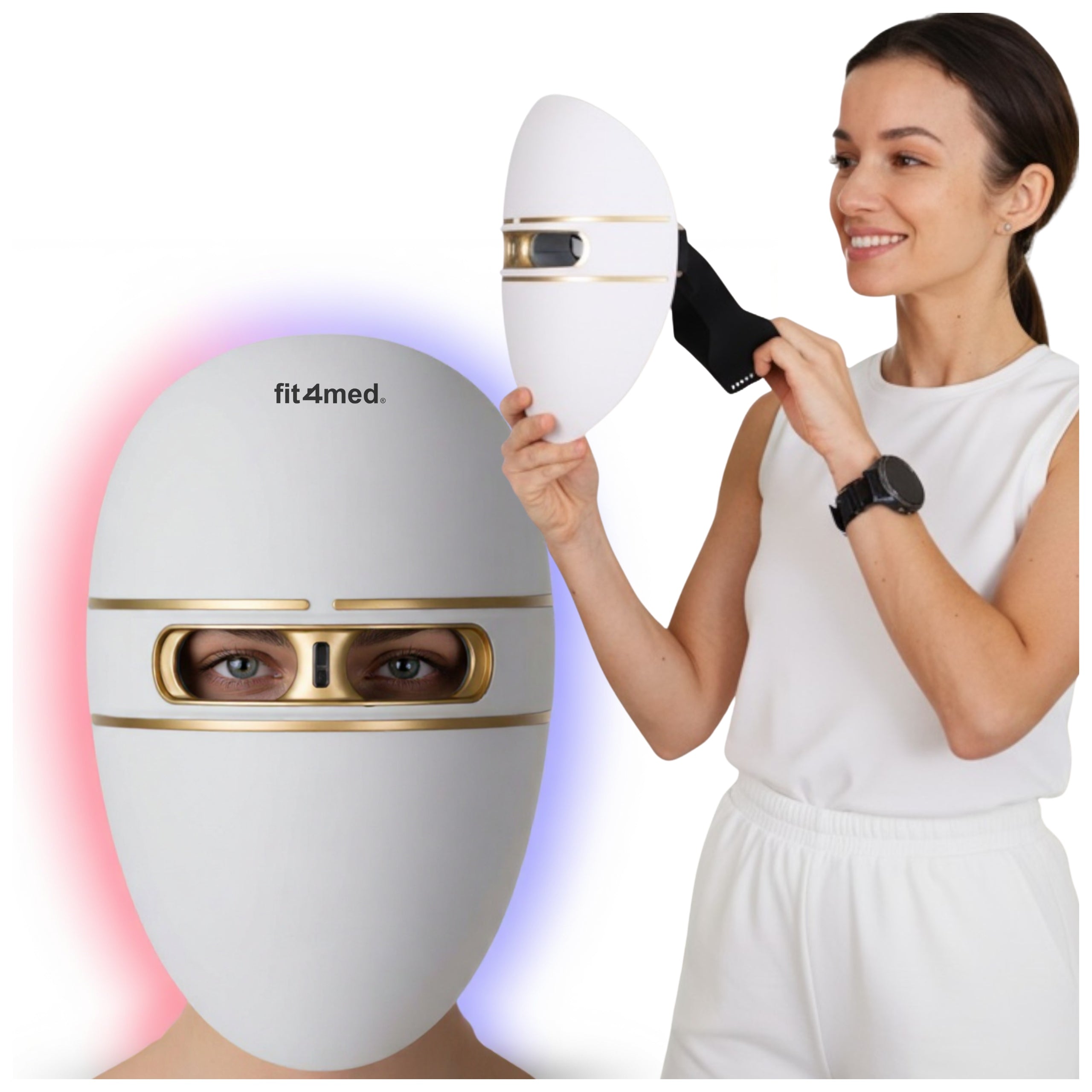 LED FACE MASK FACIAL CLEANSING LIFTING ACNE PHOTOTHERAPY 4 MODES