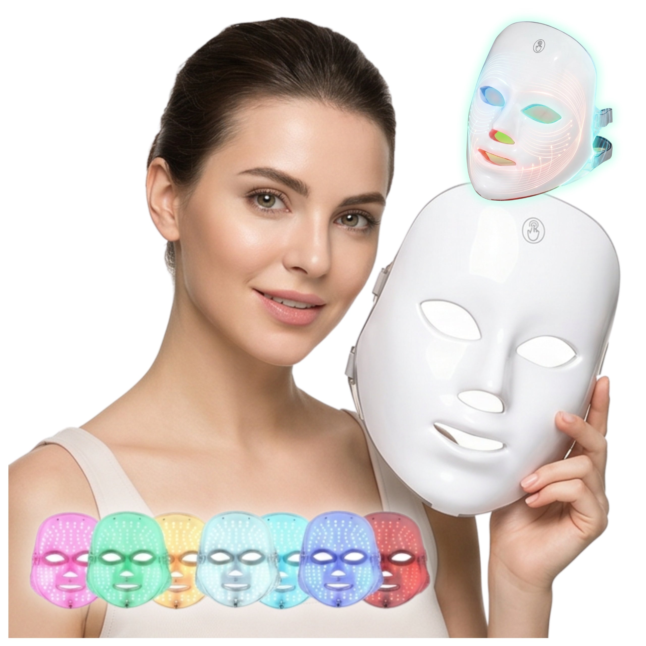 LED FACE MASK - HELP WITH SIGNS OF AGING FACIAL SKIN REGENERATION