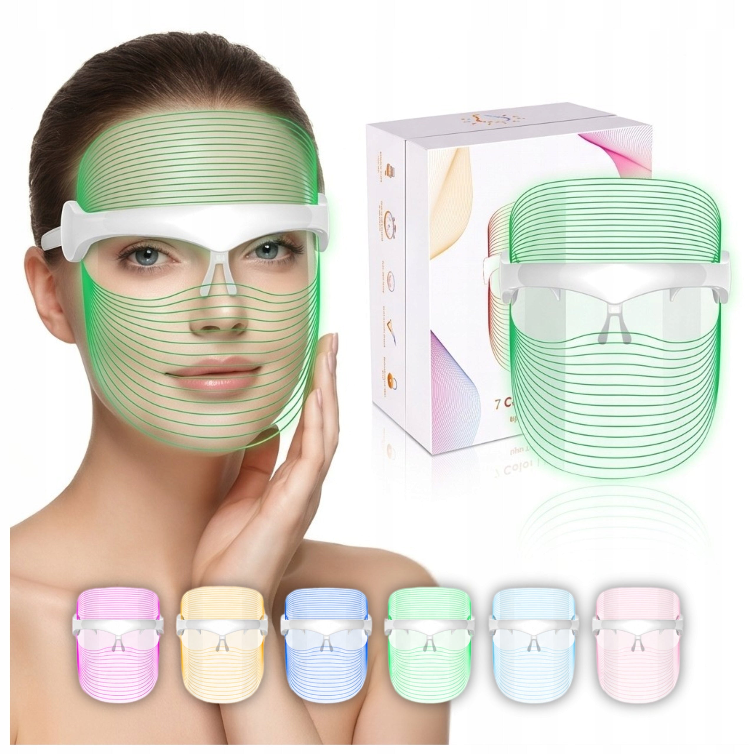 LED FACE MASK - IMPROVING THE CONDITION OF THE SKIN REDUCING ACNE REGENERATION