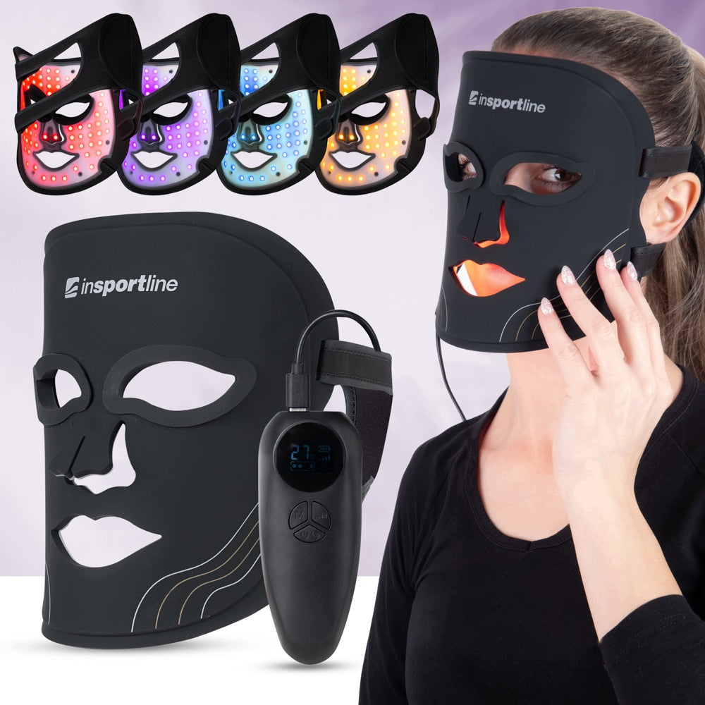 LED FACE MASK INFRARED NIR inSPORTline RADORA silicone 84 LEDS Medical device no