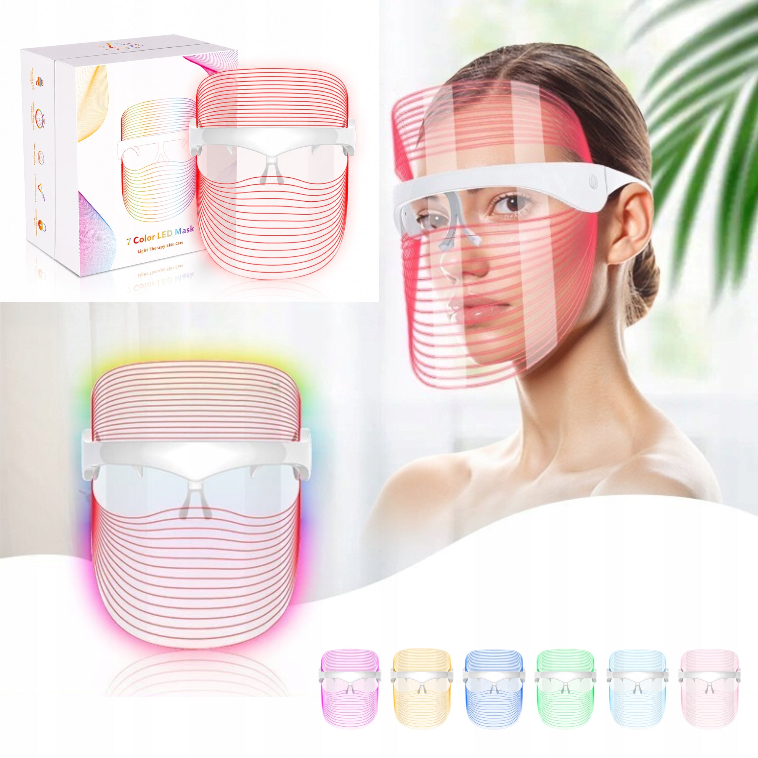 LED FACE MASK TO IMPROVE THE APPEARANCE OF LED SKIN STIMULATING REGENERATION Manufacturer code Maska led do redukcji przebarwień