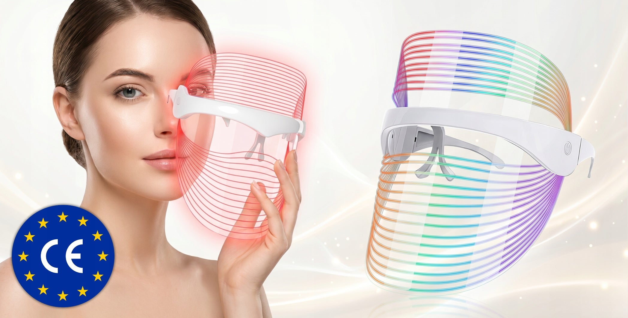 LED FACE MASK TO IMPROVE THE APPEARANCE OF LED SKIN STIMULATING REGENERATION Packaging status original