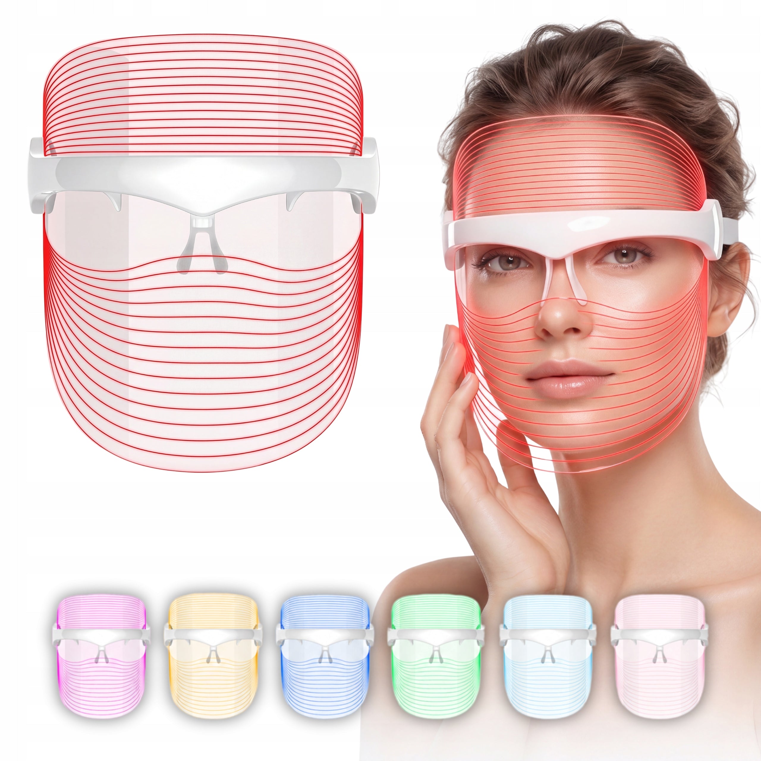 LED FACE MASK TO REDUCE ACNE AND STIMULATE SKIN REGENERATION