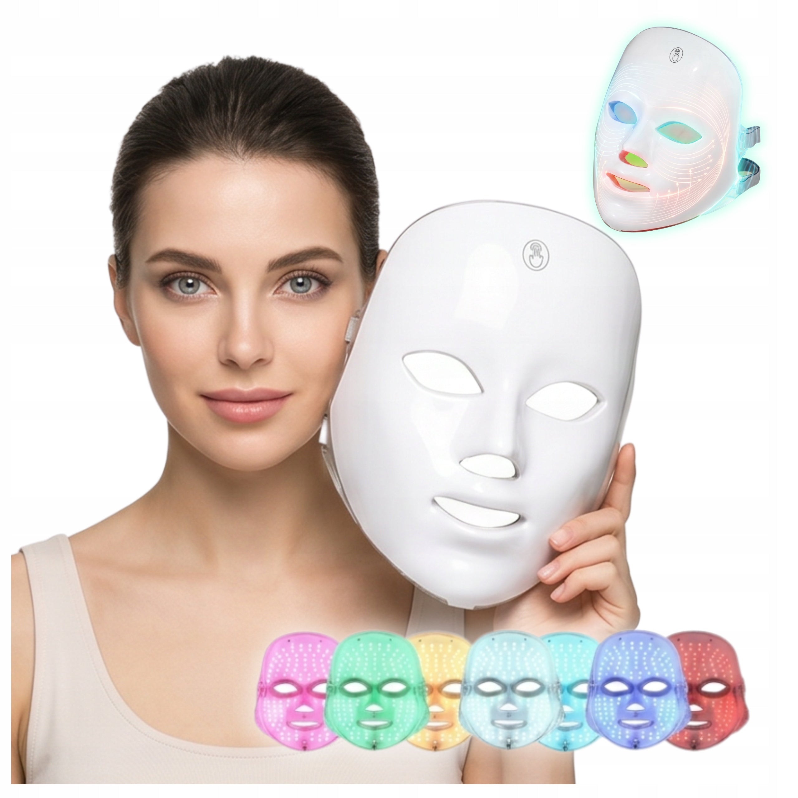 LED FACE MASK TO STIMULATE COLLAGEN AND REGENERATE SKIN TISSUE