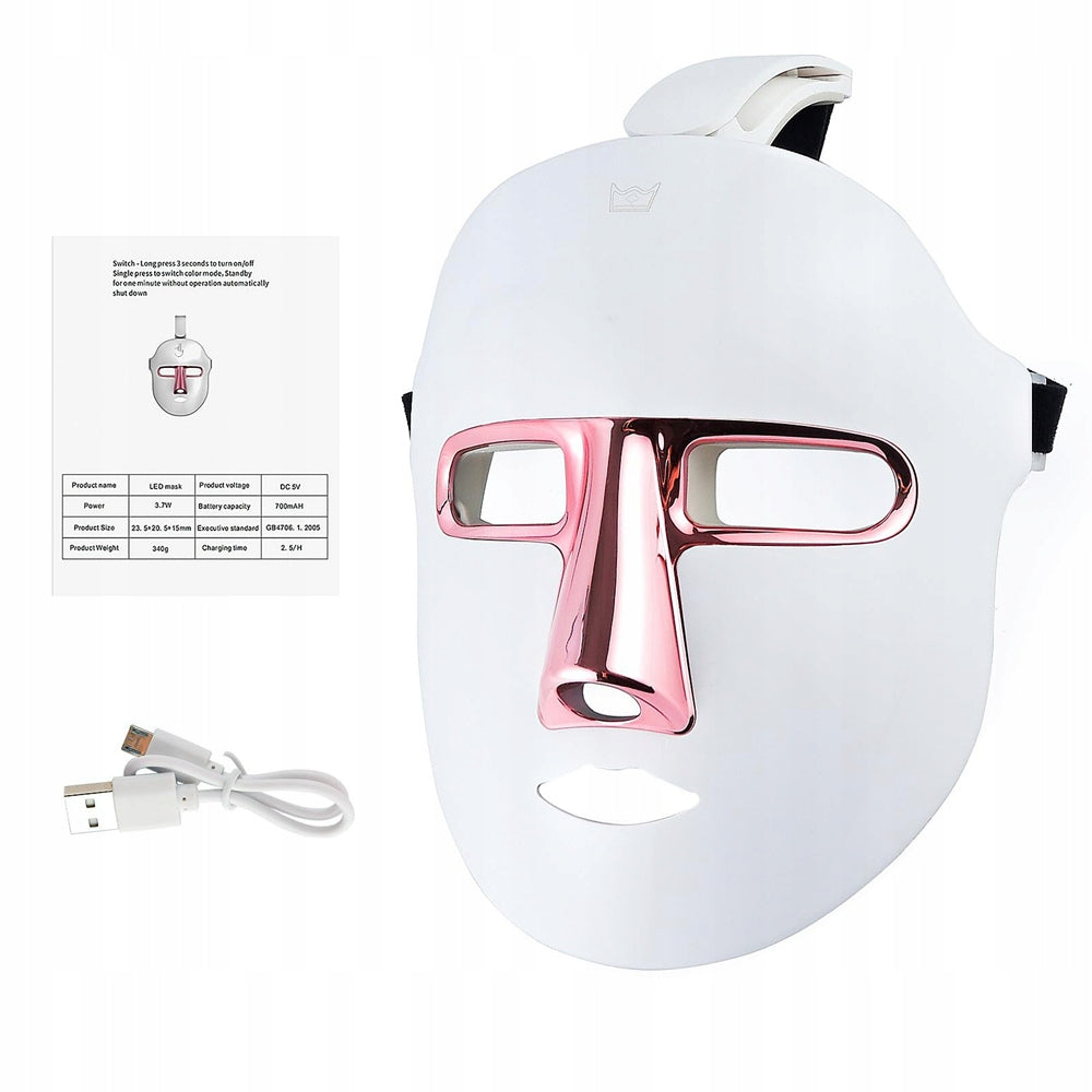 LED FACE MASK WITH 7 LIGHT COLORS AND ANTI-AGING FUNCTION Brand no brand