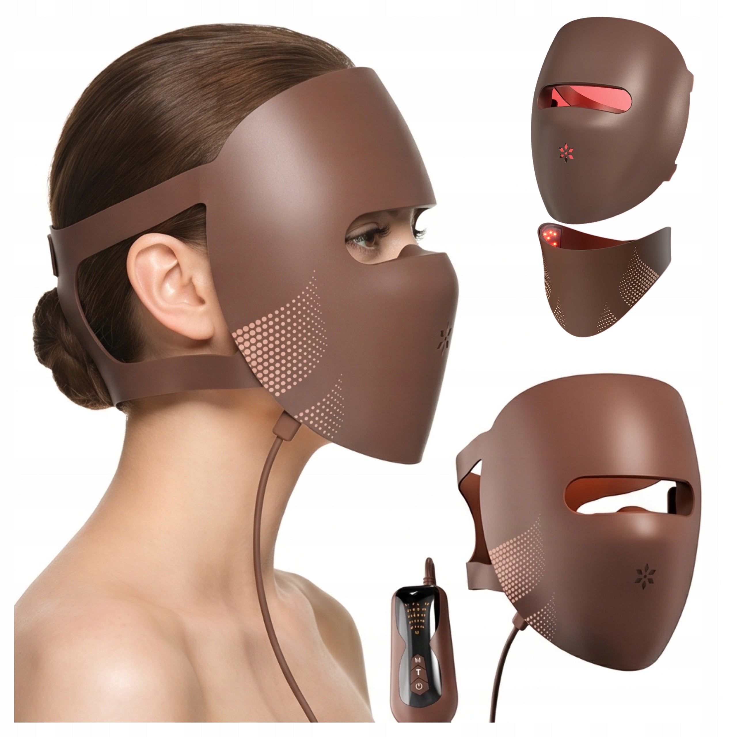 LED FACE MASK WITH FLANGE TO ELIMINATE ACNE DISCOLORATION 9D