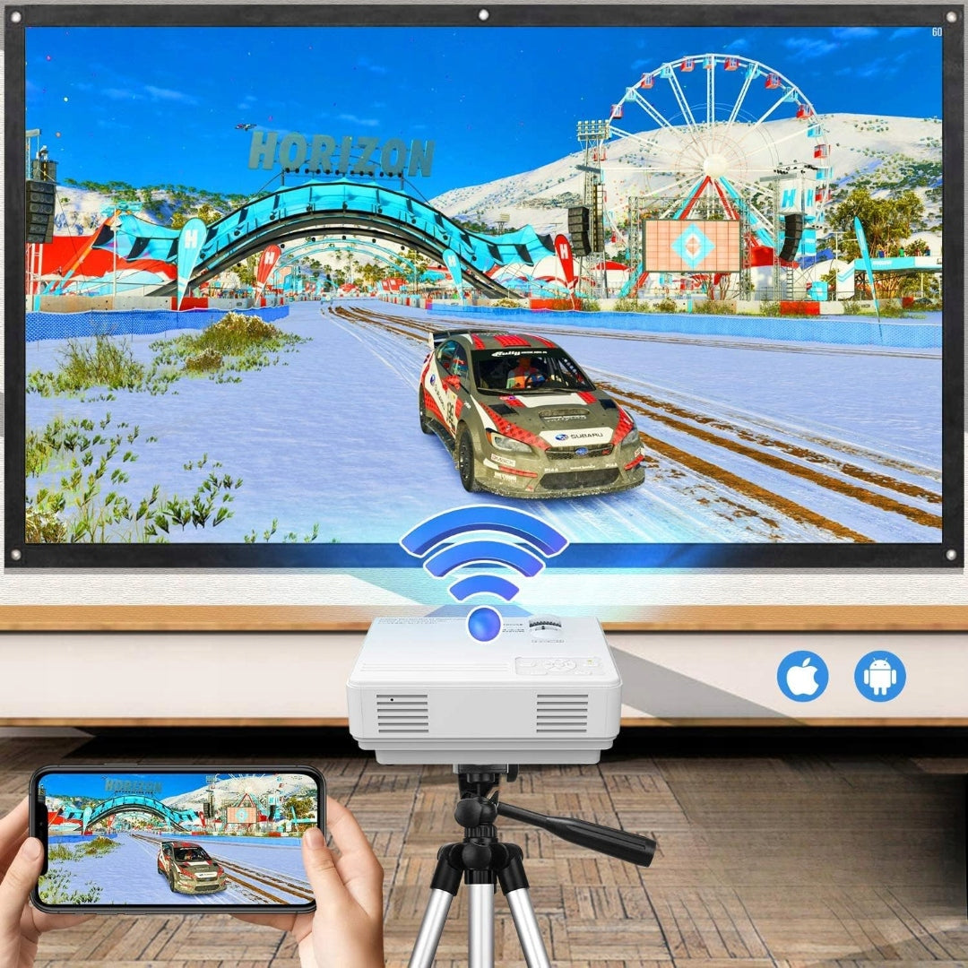 LED FILM PROJECTOR JINHOO WIFI PROJECTOR BLUETOOTH HOME THEATER Packaging status original