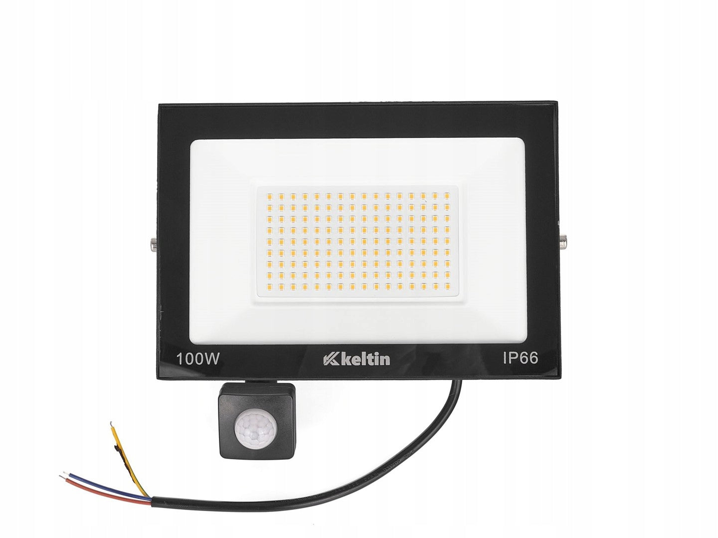 LED FLOODLIGHT 100W MOTION SENSOR 4500K OUTDOOR LAMP IP66 STRONG Brand Keltin