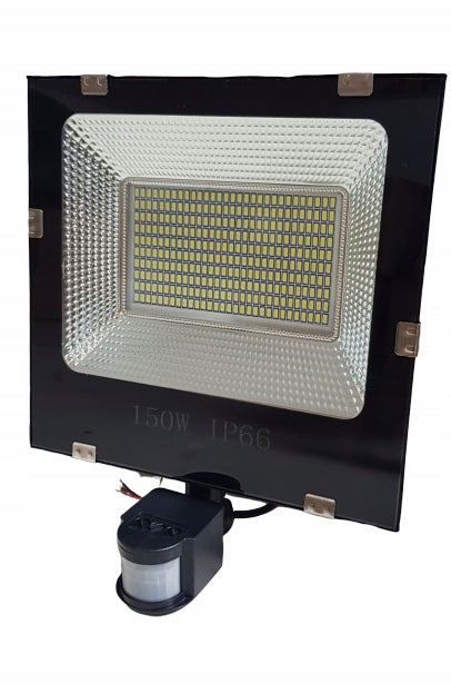 LED FLOODLIGHT 100W WITH MOTION SENSOR HALOGEN REFLECTOR LAMP HOLDER SLIM