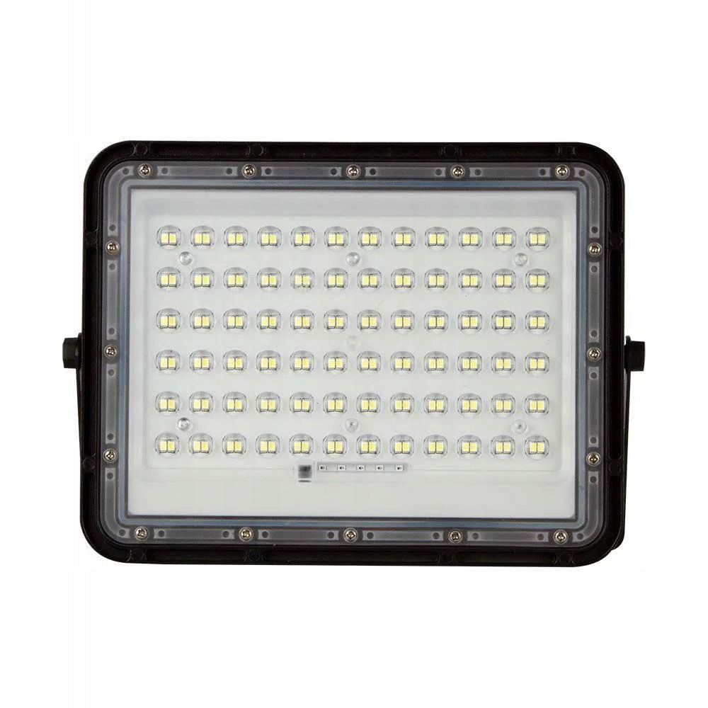 LED FLOODLIGHT 15W 4000K BLACK DUSK SENSOR SOLAR PANEL V-TAC Brand V-TAC