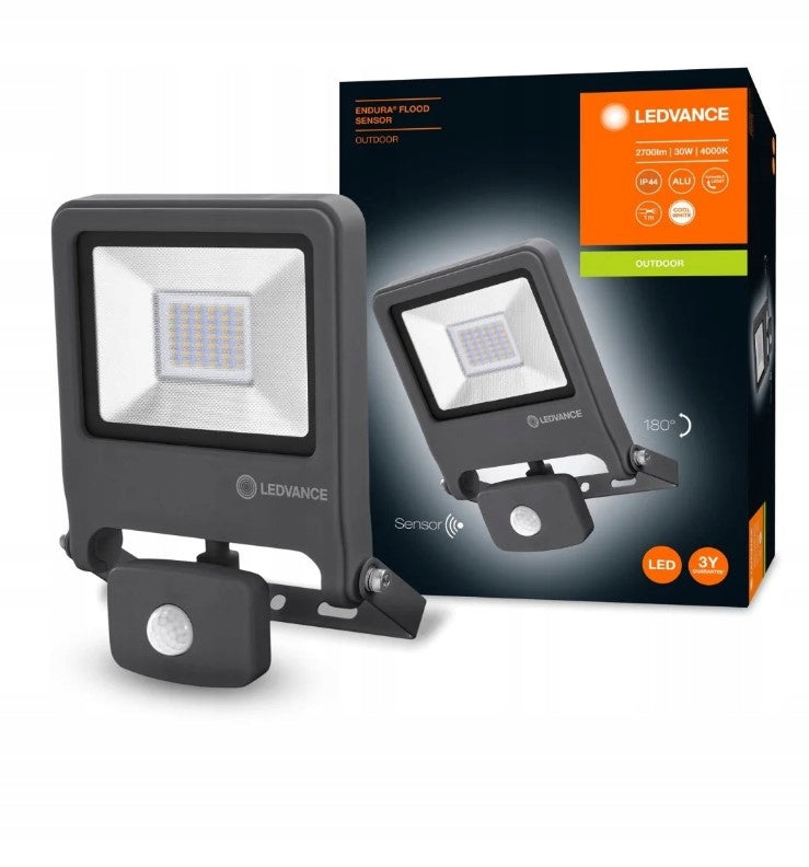 LED FLOODLIGHT 30W 840 FLOOD LEDVANCE SENSOR 2700LM IP44