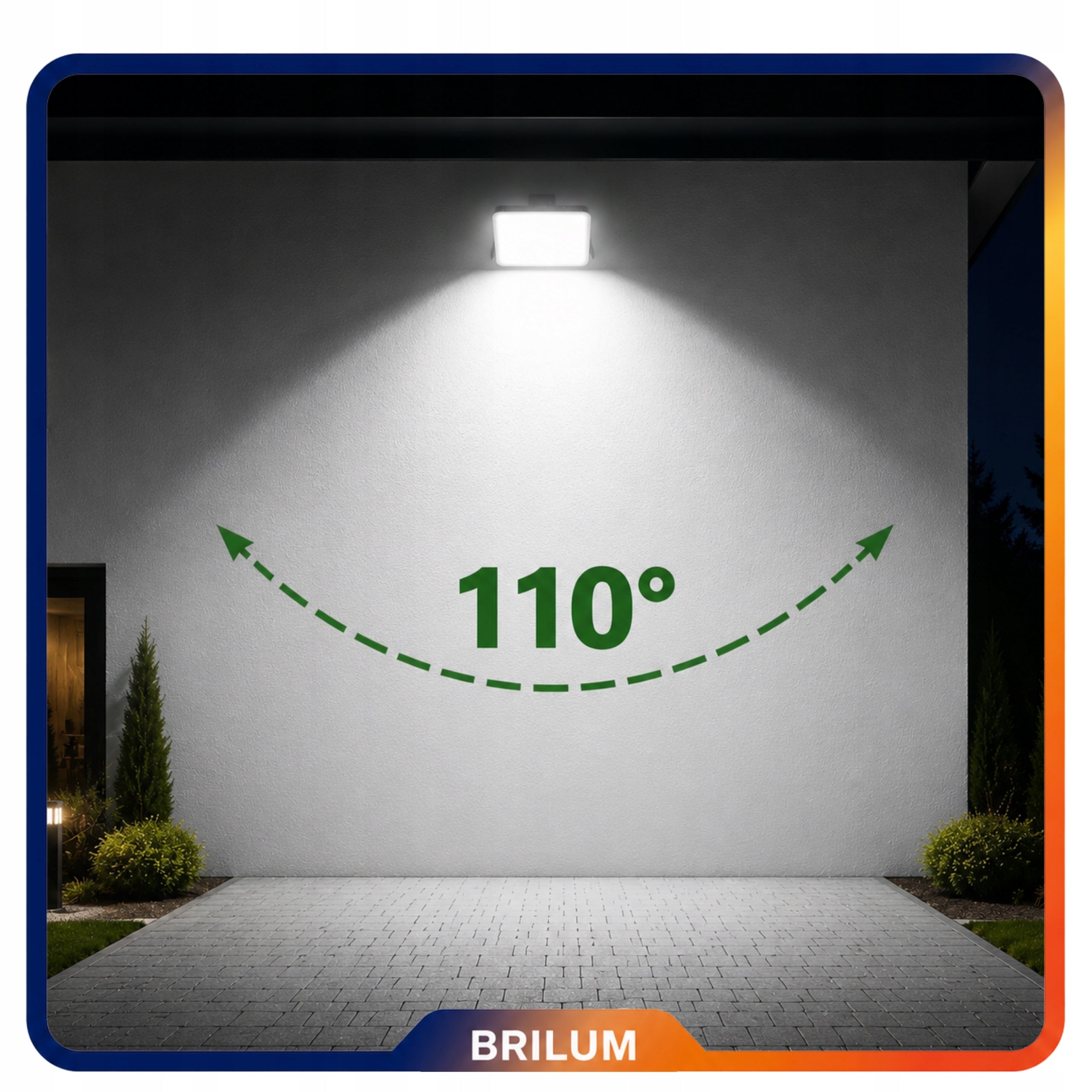 LED FLOODLIGHT BRILUM 30W 2550LM IP65 BLACK 4000K EXTERNAL SLIM Manufacturer code NAŚWIETLACZ LED BRILUM 30W 2550LM IP65 CZARNY