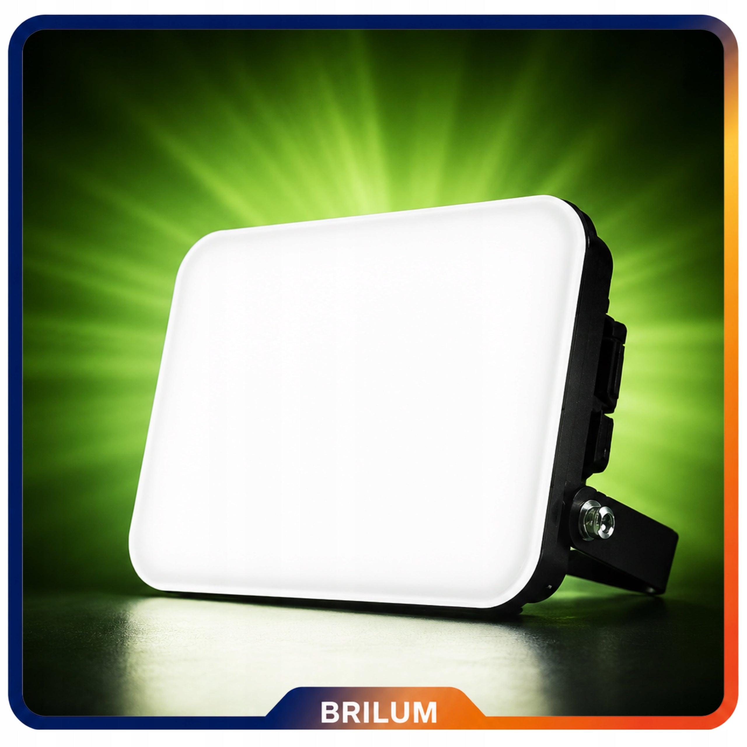 LED FLOODLIGHT BRILUM 30W 2550LM IP65 BLACK 4000K EXTERNAL SLIM Packaging status original