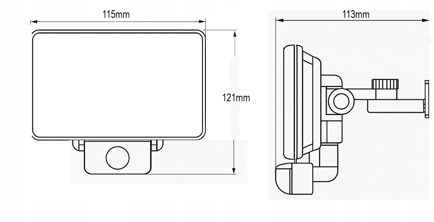 LED FLOODLIGHT LEDSYSTEMS LFX 10W 4000K 900LM IP65 BLACK PIR SENSOR EAN (GTIN) 5901730208733