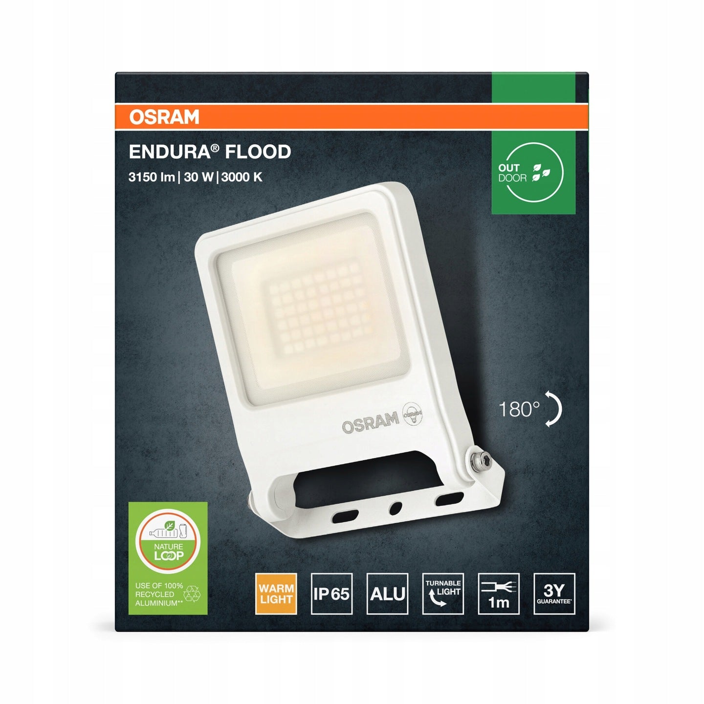 LED FLOODLIGHT LEDVANCE OSRAM ENDURA PCR 30W 3000K IP65 Brand Ledvance