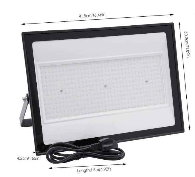 LED FLOODLIGHT OUTDOOR LAMP 300W 6000K 360 LED FOR HALL WAREHOUSE GARAGE Brand no brand