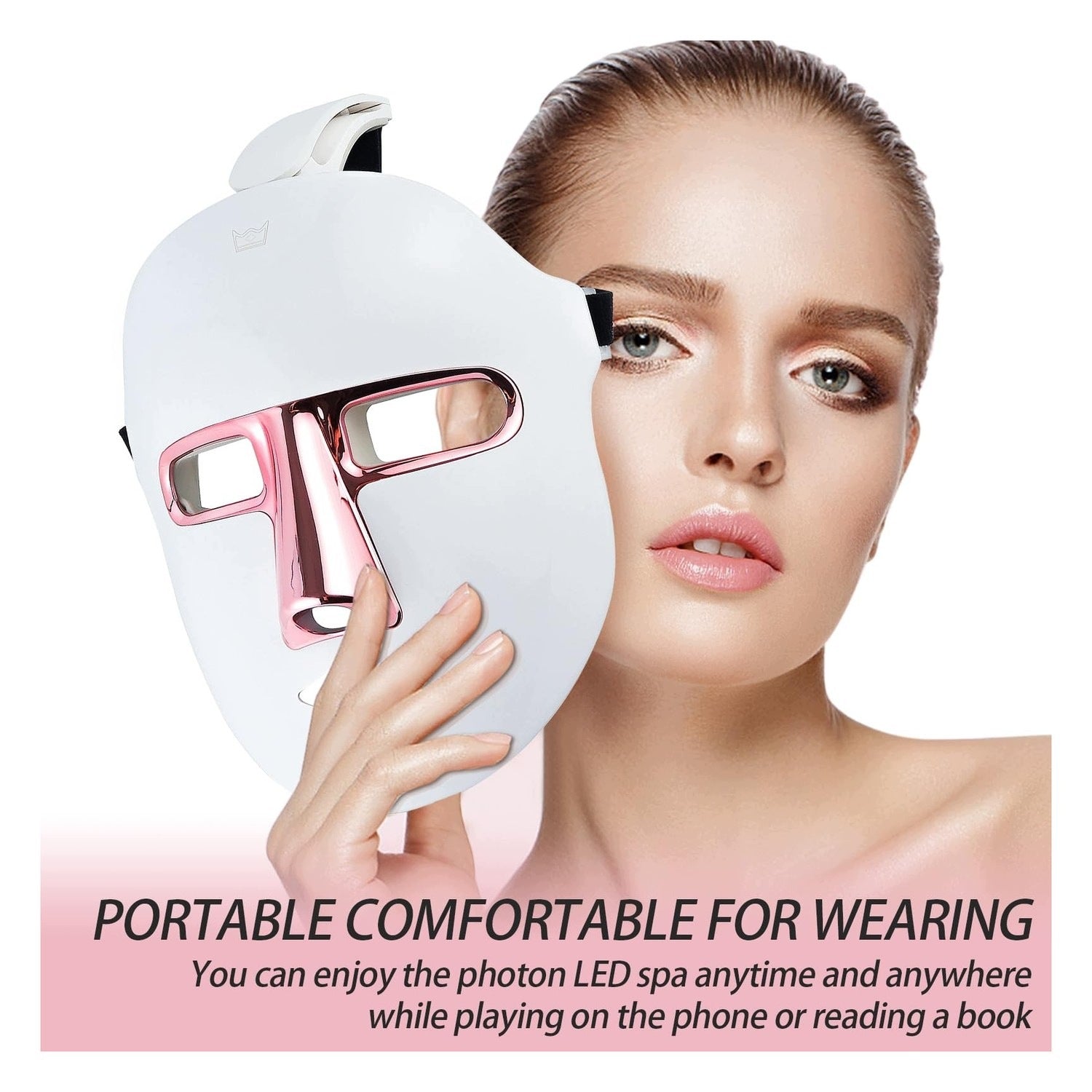LED Face Mask - 7 Colors Therapy - With Neck Mask - Rejuvenation EAN (GTIN) 8721273578318