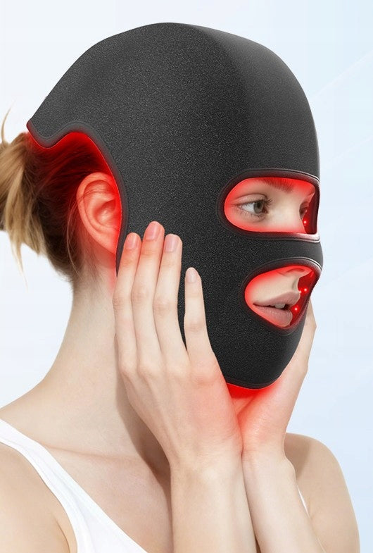 LED Face Mask And Cap Red Light Therapy 660nm 850nm Wellness Packaging status original