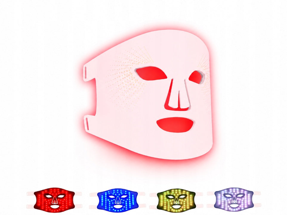 LED Face Mask, Light Therapy, 4 Colors LED Pink M07-4