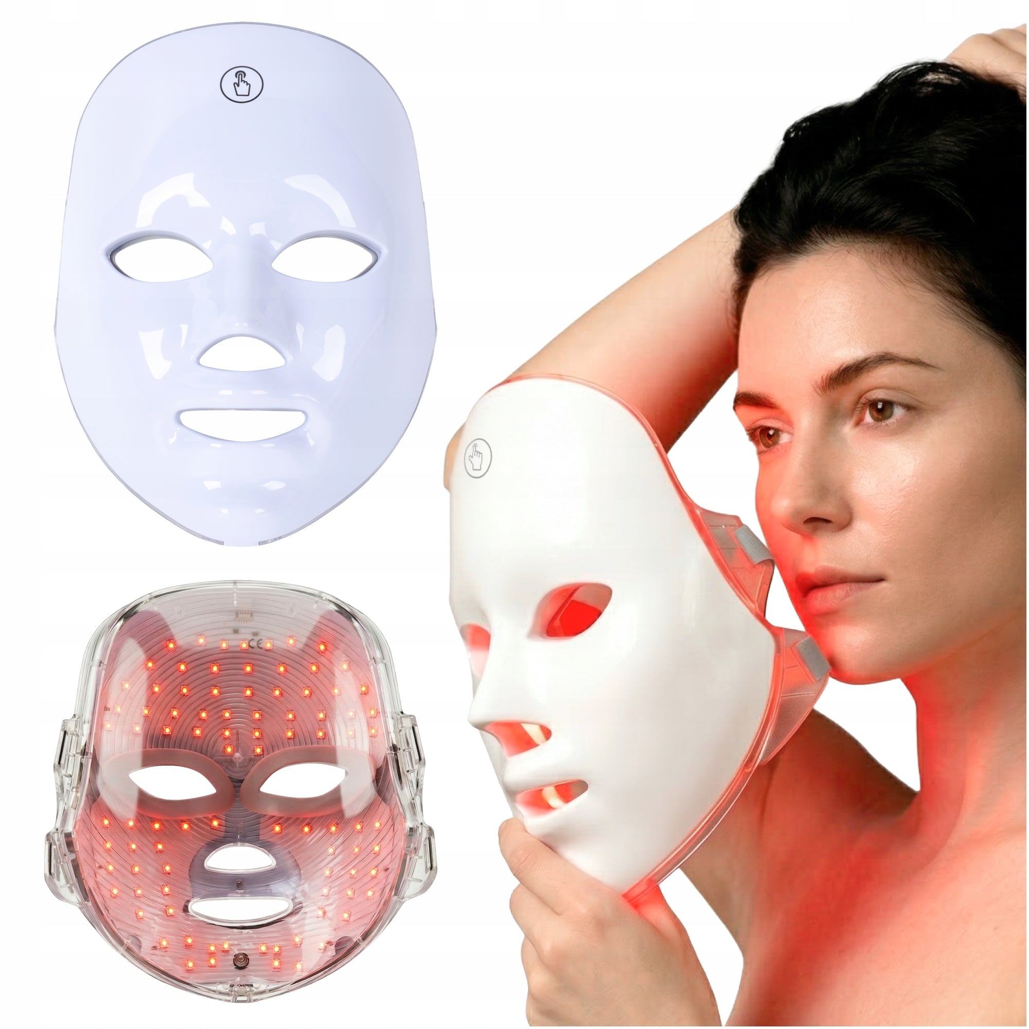 LED Face Mask Photon Therapy Light 7 COLORS Wireless
