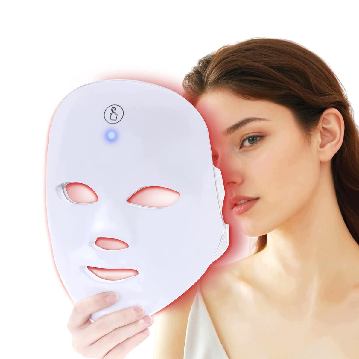 LED Face Mask Photon Therapy Light 7 COLORS Wireless
