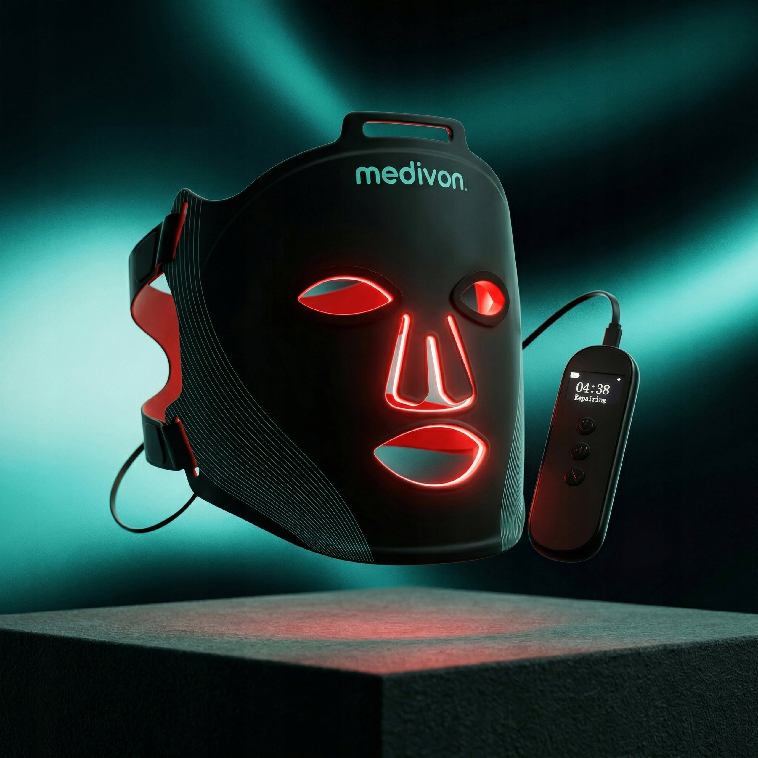 LED Face Mask Photon Therapy Light Cleansing Lifting MEDIVON LUMI Packaging status original
