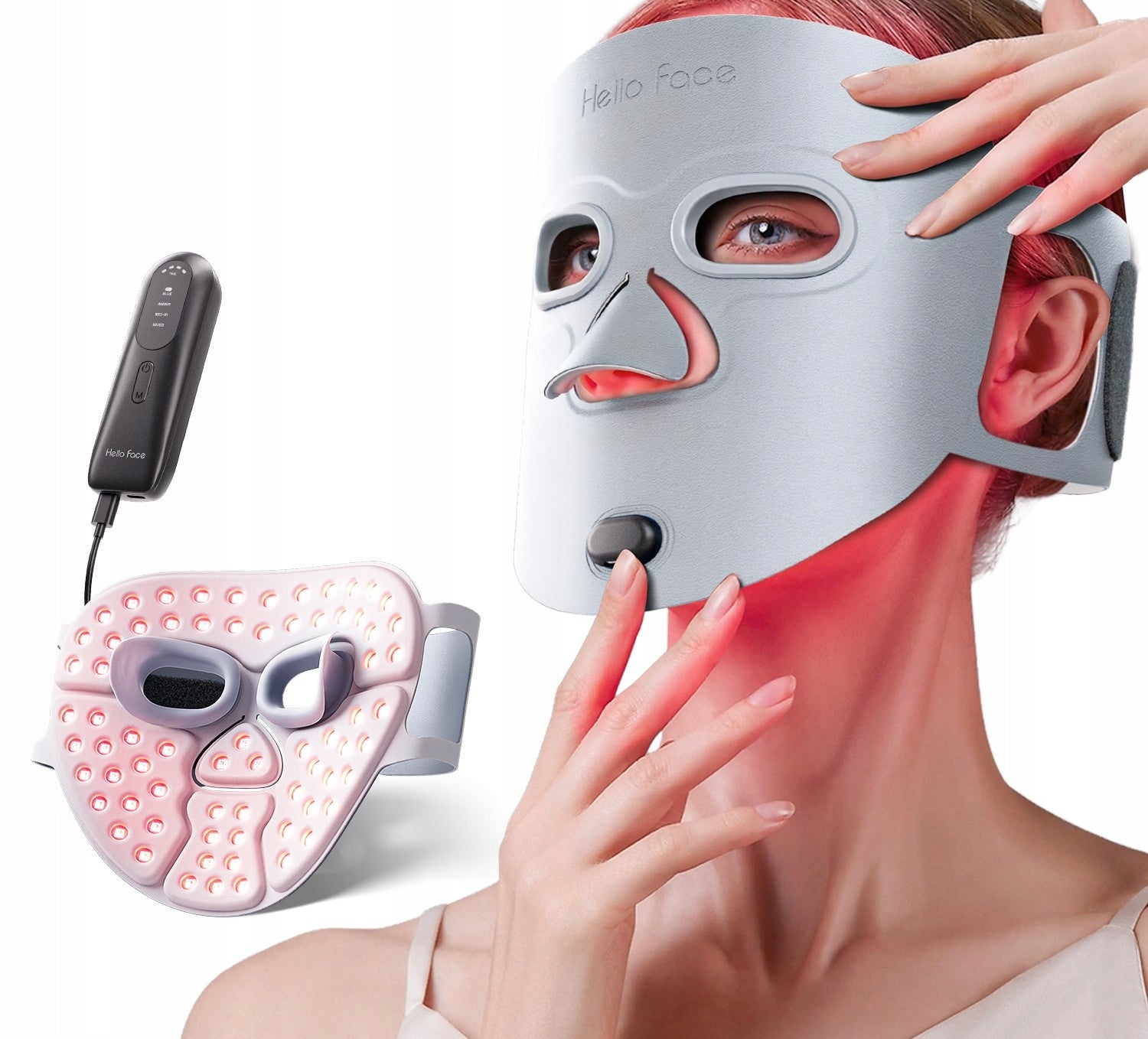 LED Face Mask Red Light Therapy I NIR 630/850/460/605nm. Manufacturer code 92604280154